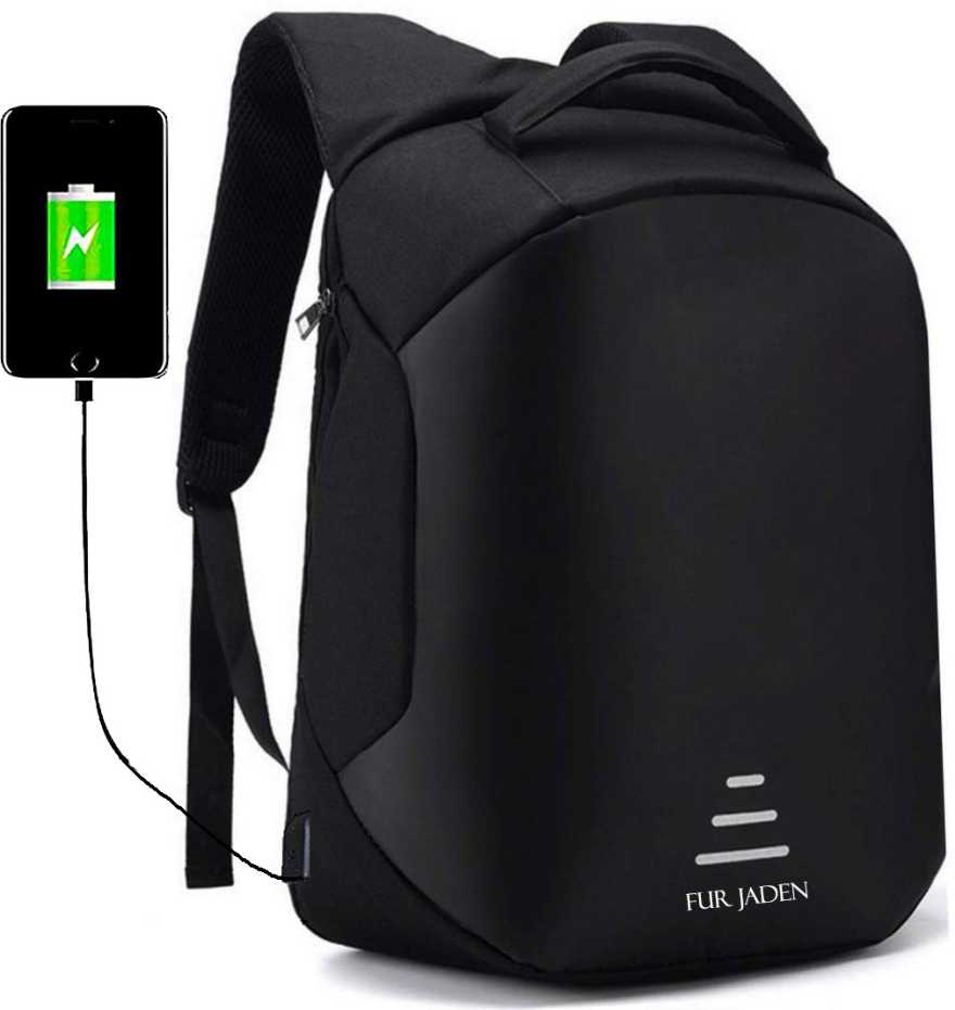 FUR JADEN 15.6 Inch Laptop Backpack 25 LTR Bag for School, College and  Office with USB Charging Port Unisex Backpack | Dealsmagnet.com