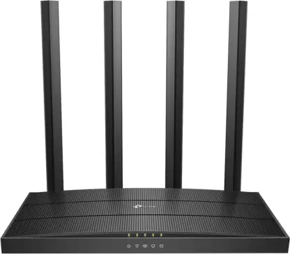 TP-Link Archer C6 MU-MIMO Gigabit 1200 Mbps Wireless Router  (Black, Dual Band)
